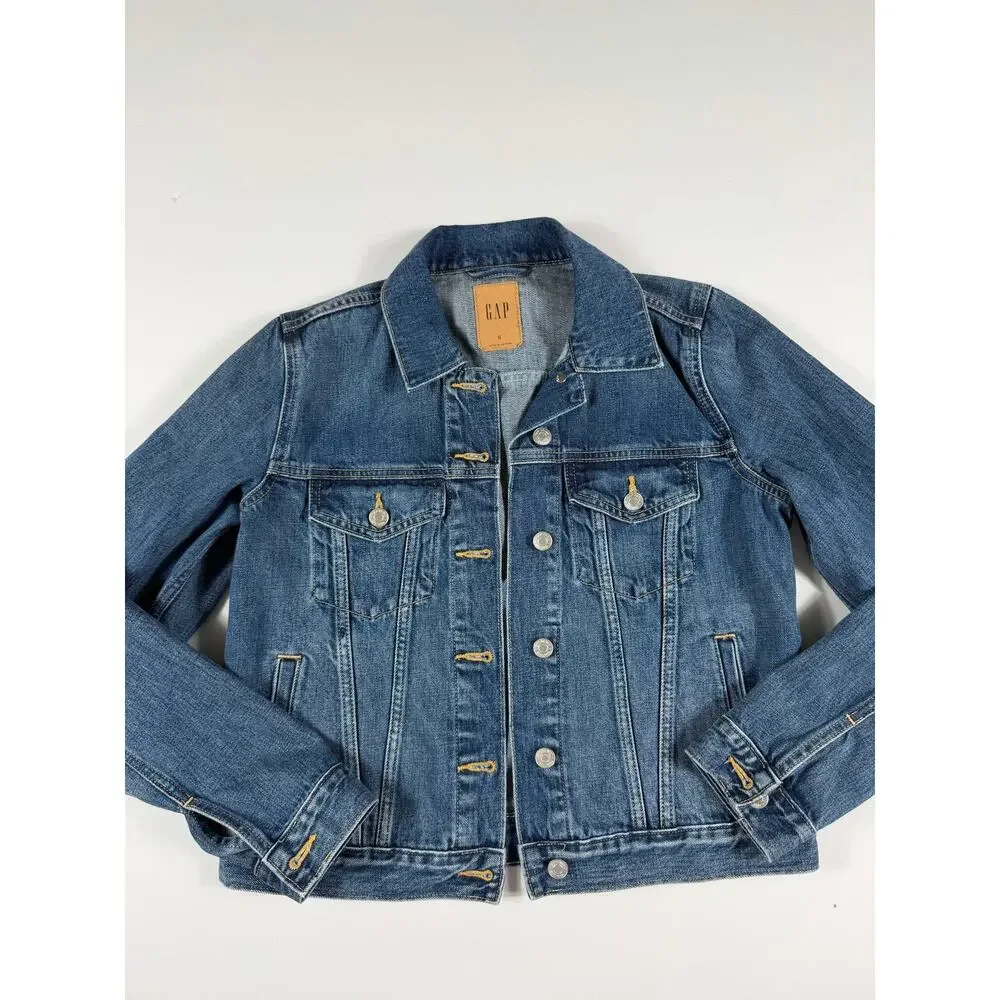 Gap Icon Denim Jacket Medium Indigo Wash Size Small